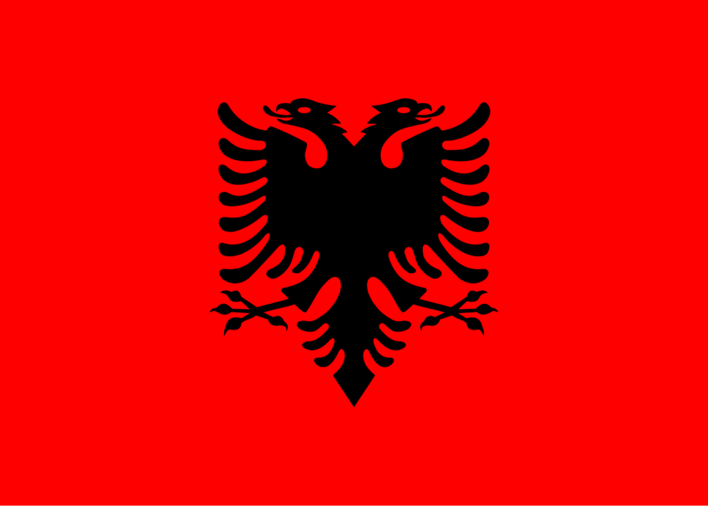 flag of albania